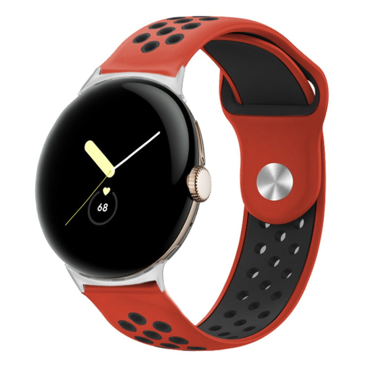 Fortrinligt Google Pixel Watch Silikone Rem - Rød#serie_14