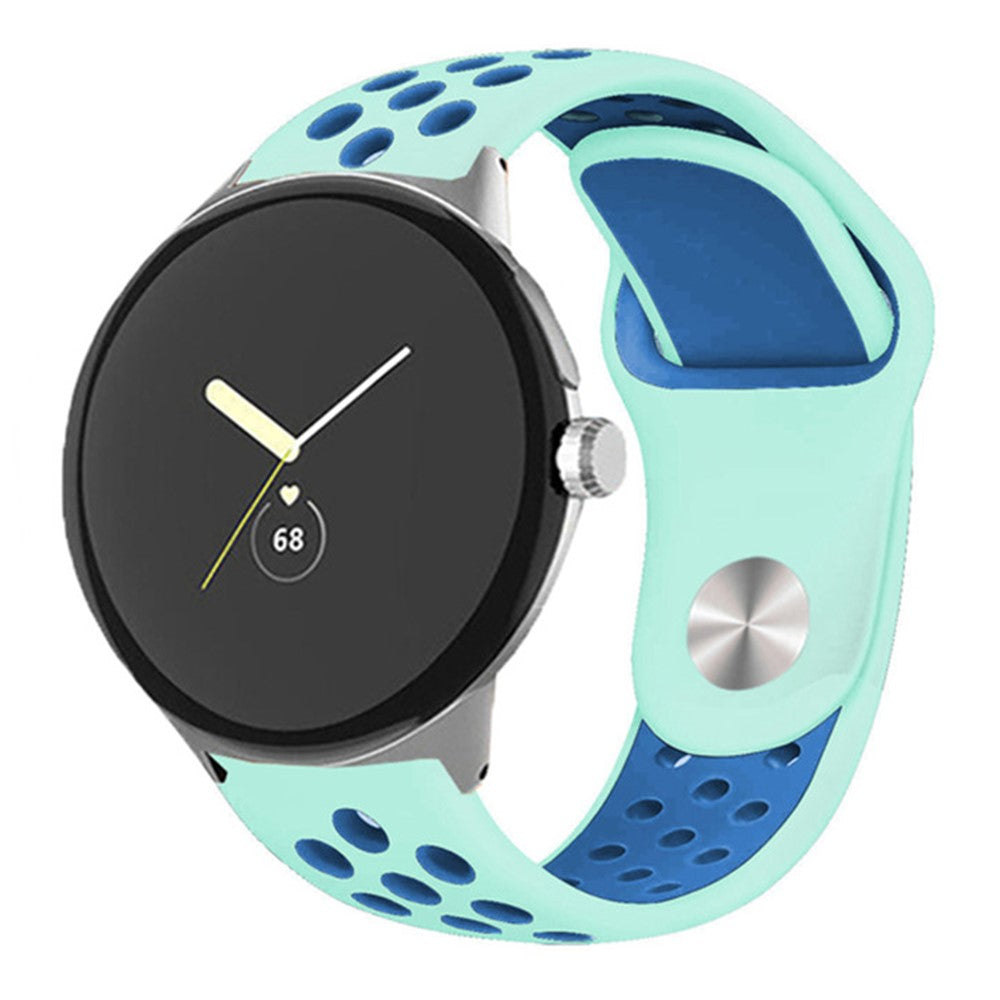 Fortrinligt Google Pixel Watch Silikone Rem - Blå#serie_18