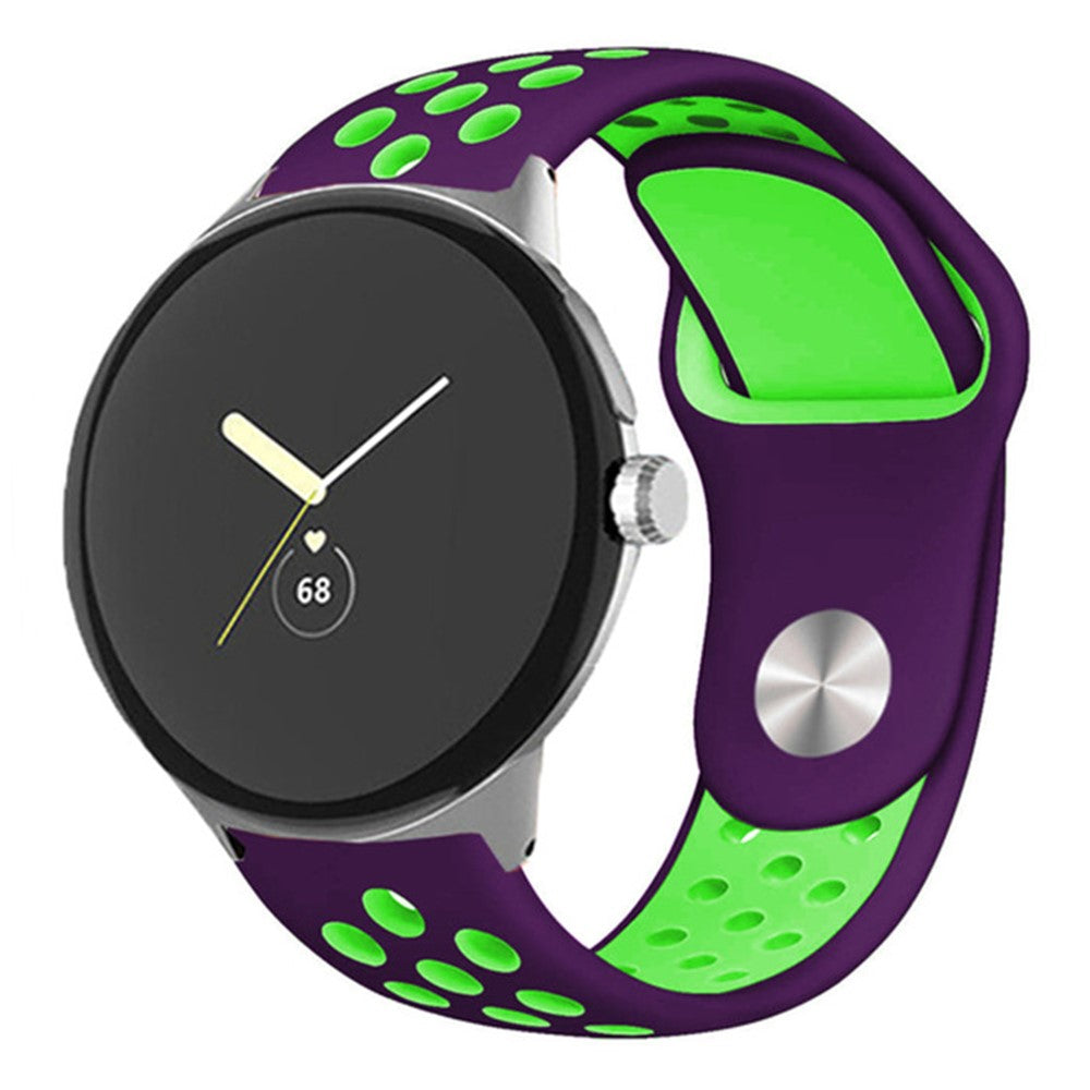 Fortrinligt Google Pixel Watch Silikone Rem - Grøn#serie_19