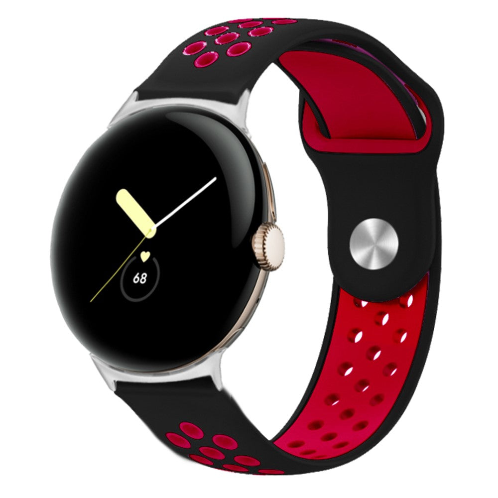 Fortrinligt Google Pixel Watch Silikone Rem - Rød#serie_8