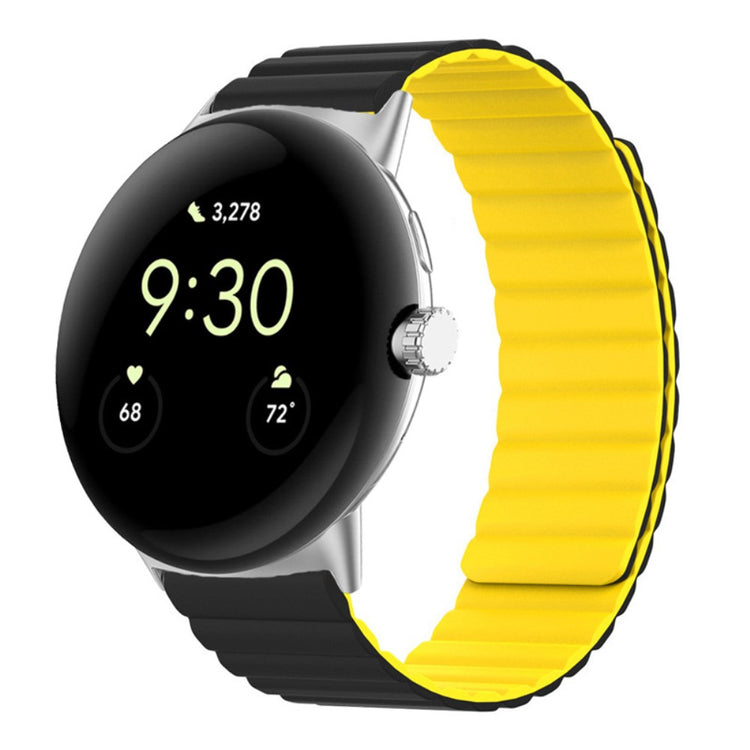 Meget holdbart Google Pixel Watch Silikone Rem - Gul#serie_4