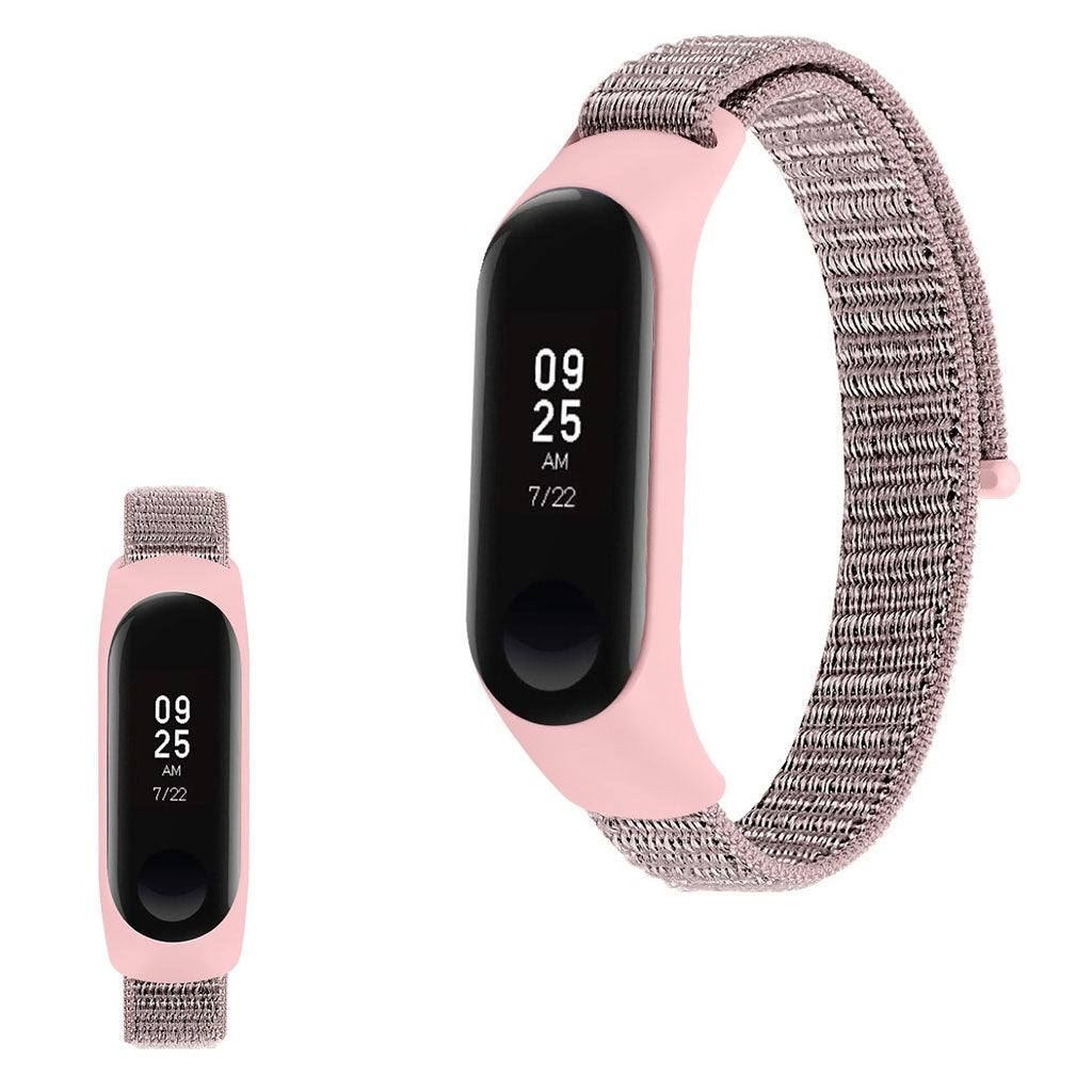 Smuk Xiaomi Mi Smart Band 4 / Xiaomi Mi Band 3 Nylon Rem - Pink#serie_2