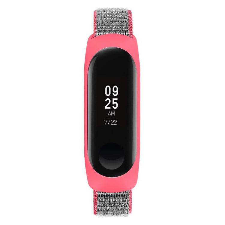 Smuk Xiaomi Mi Smart Band 4 / Xiaomi Mi Band 3 Nylon Rem - Rød#serie_6