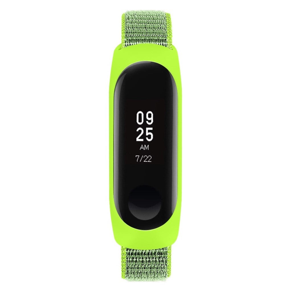 Smuk Xiaomi Mi Smart Band 4 / Xiaomi Mi Band 3 Nylon Rem - Grøn#serie_7