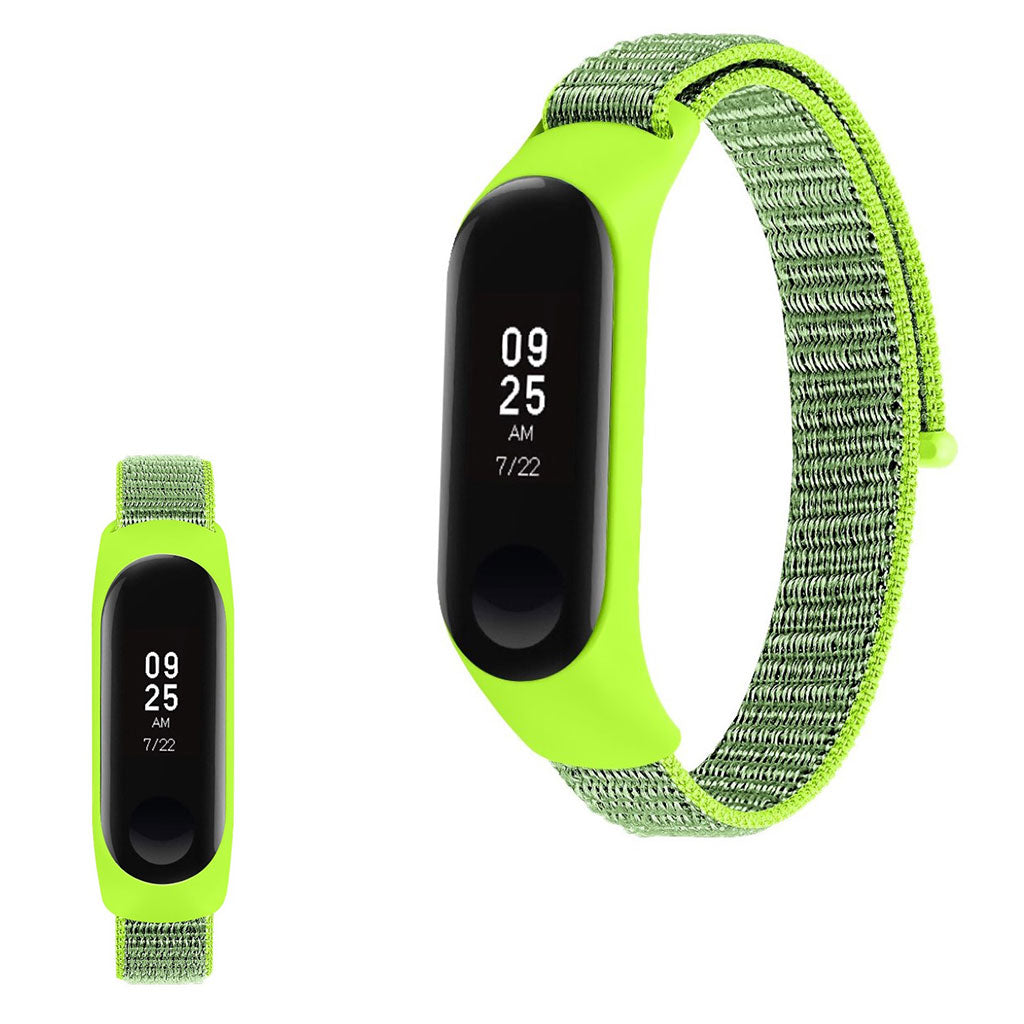 Smuk Xiaomi Mi Smart Band 4 / Xiaomi Mi Band 3 Nylon Rem - Grøn#serie_7