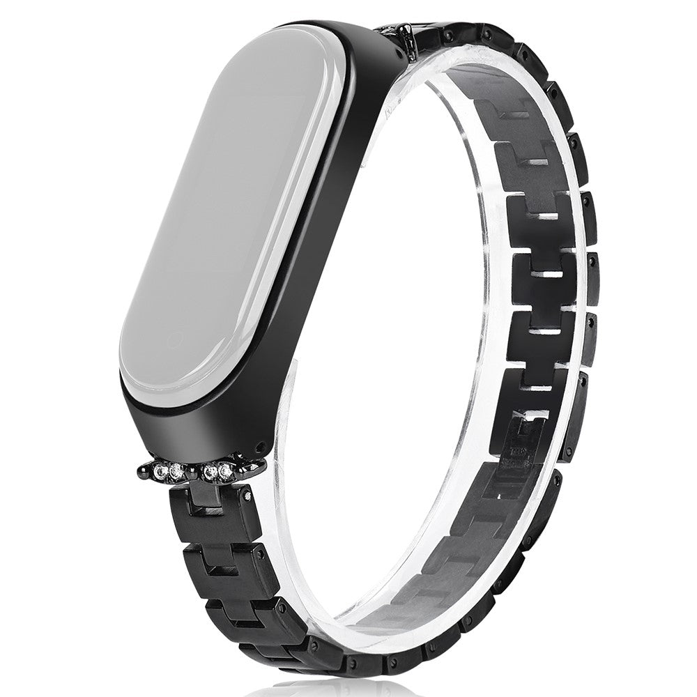 Flot Xiaomi Mi Smart Band 6 / Xiaomi Mi Band 5 Metal Rem - Sort#serie_3