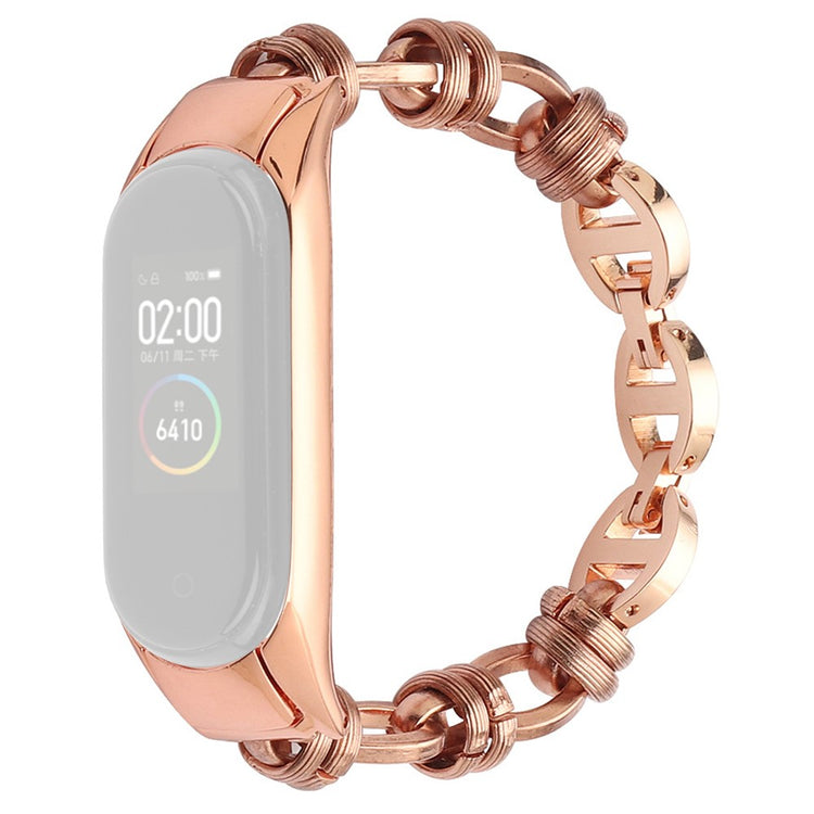 Elegant Xiaomi Mi Smart Band 6 / Xiaomi Mi Band 5 Metal Rem - Pink#serie_3