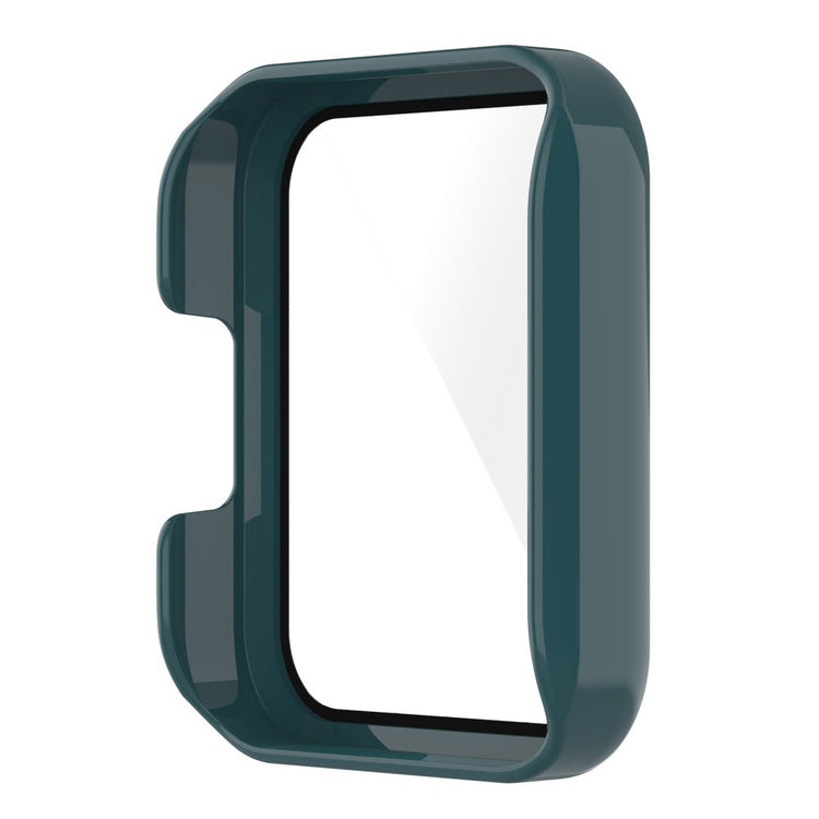 Vildt Godt Xiaomi Redmi Watch 2 Lite Cover med Skærmbeskytter i Plastik og Hærdet Glas - Grøn#serie_5