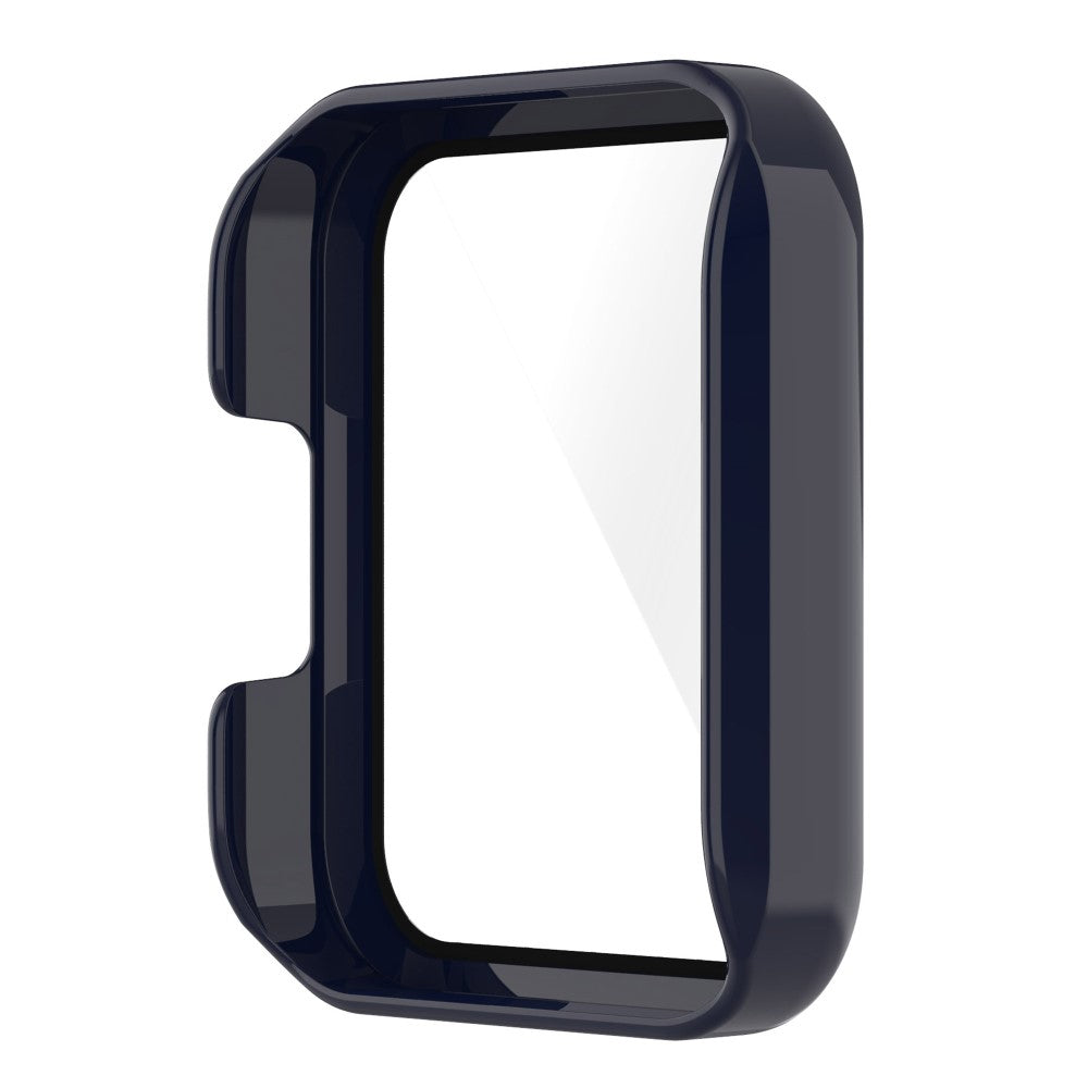 Vildt Godt Xiaomi Redmi Watch 2 Lite Cover med Skærmbeskytter i Plastik og Hærdet Glas - Blå#serie_6