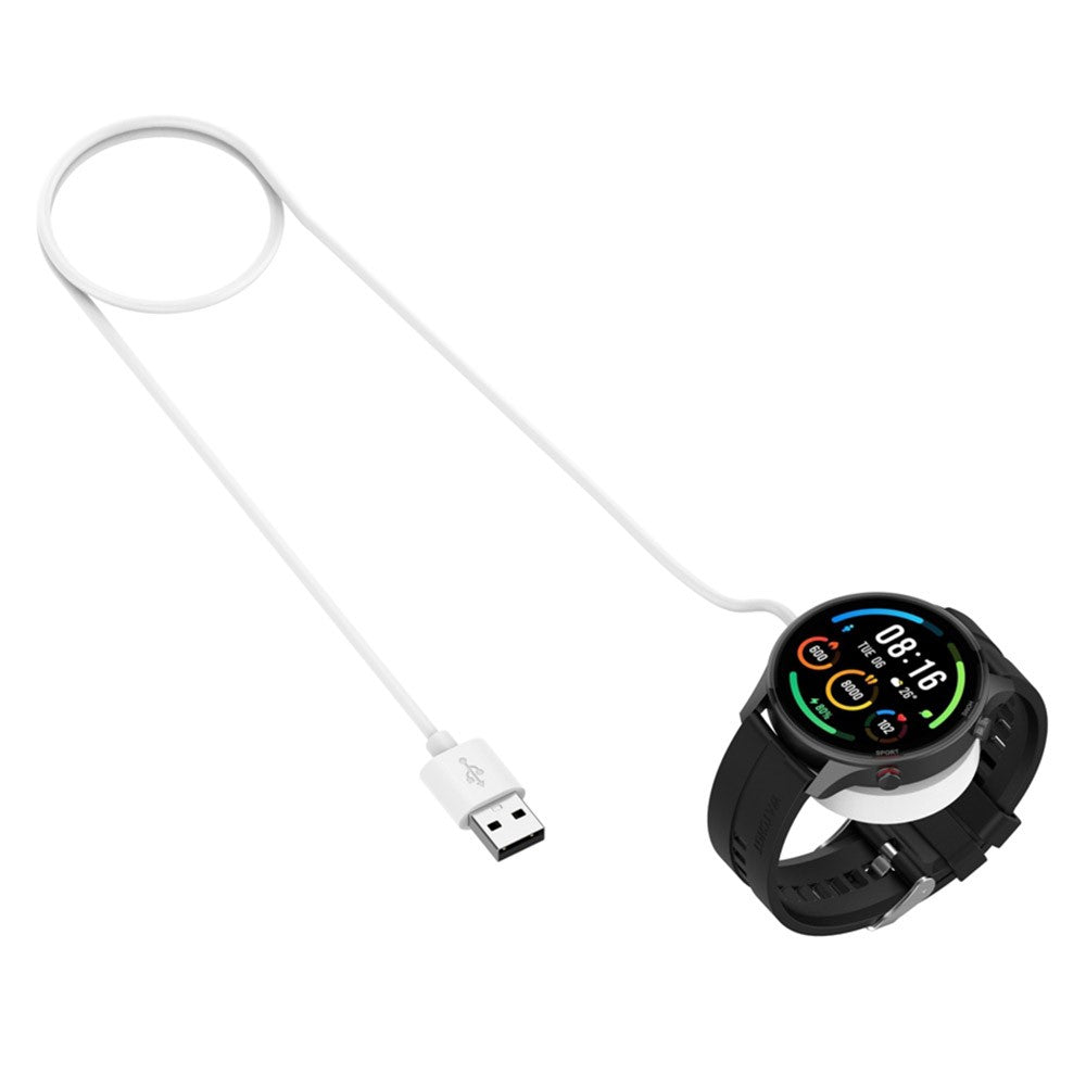 1m Plastik Universal Xiaomi Smartwatch   Ladestation - Hvid#serie_2