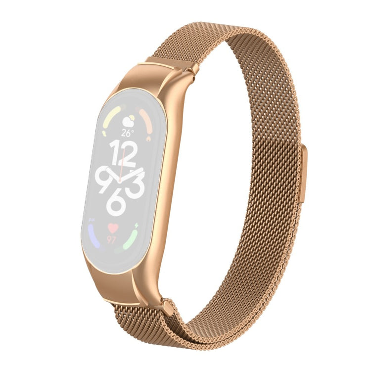 Mega holdbart Xiaomi Mi Band 7 Metal Rem - Guld#serie_10