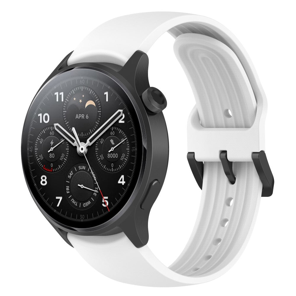 Komfortabel Xiaomi Watch S1 Pro Silikone Rem - Hvid#serie_1