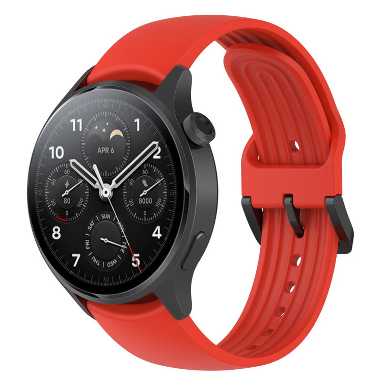 Komfortabel Xiaomi Watch S1 Pro Silikone Rem - Rød#serie_5