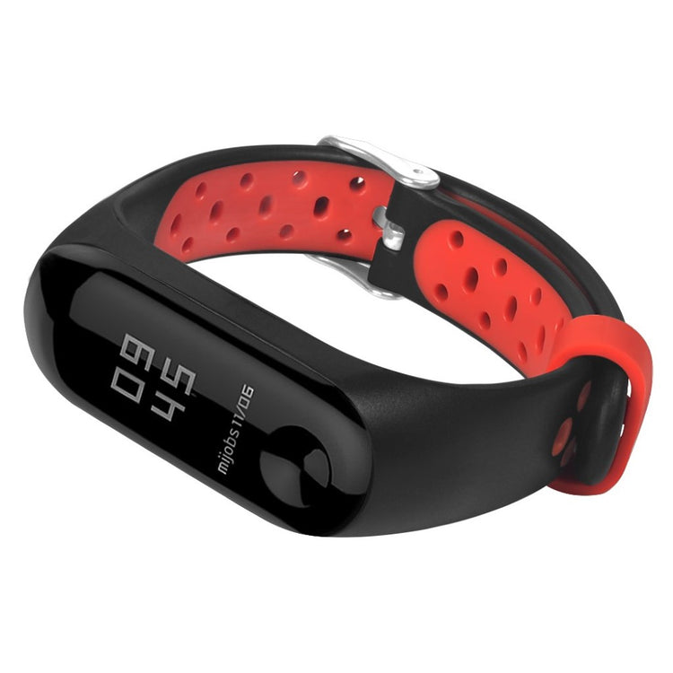 Vildt fint Xiaomi Mi Smart Band 4 Silikone Rem - Sort#serie_1