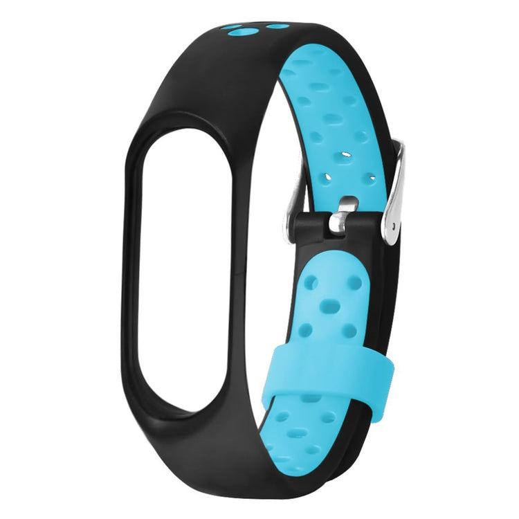 Vildt fint Xiaomi Mi Smart Band 4 Silikone Rem - Sort#serie_3