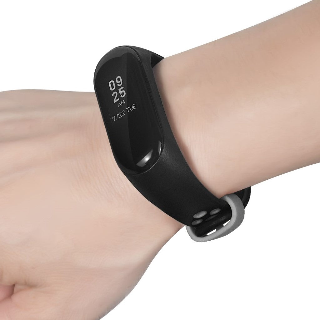 Vildt sejt Xiaomi Mi Smart Band 4 Silikone Rem - Sort#serie_1