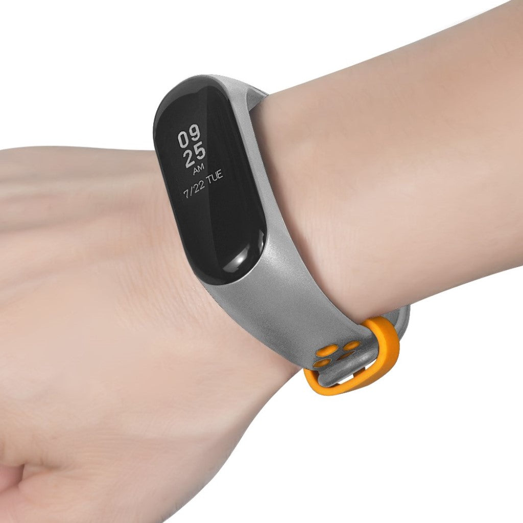 Vildt sejt Xiaomi Mi Smart Band 4 Silikone Rem - Orange#serie_3