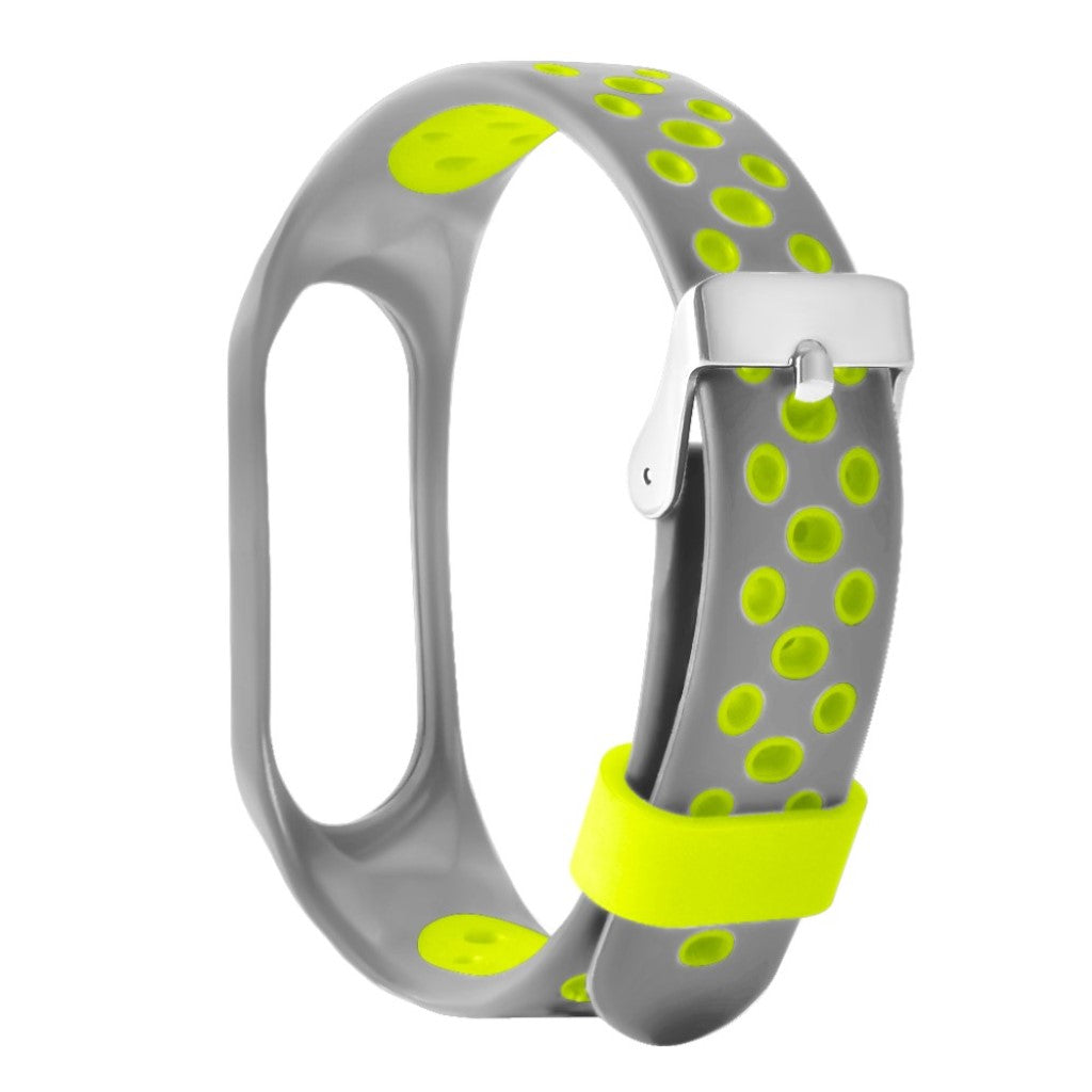 Vildt sejt Xiaomi Mi Smart Band 4 Silikone Rem - Sølv#serie_4