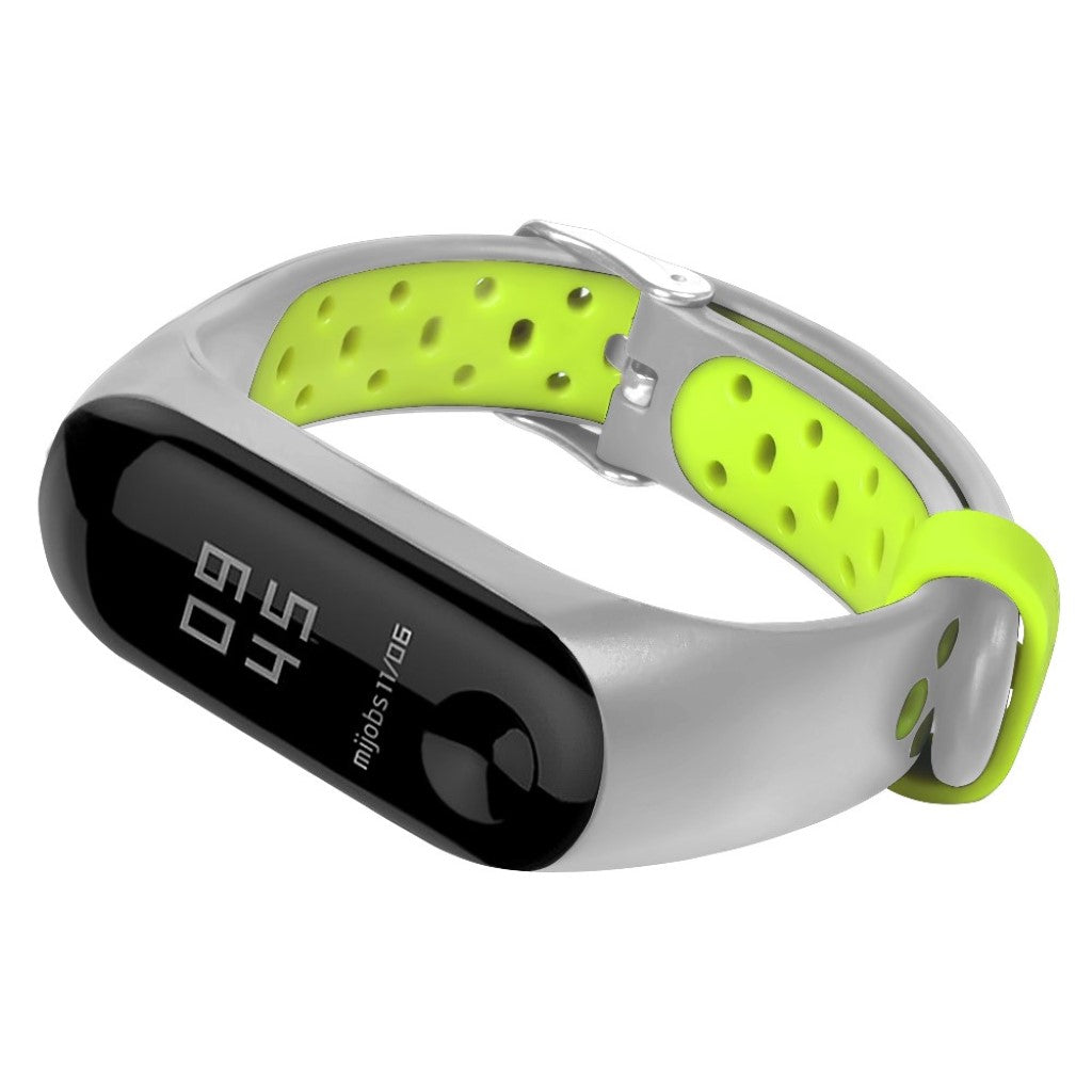 Vildt sejt Xiaomi Mi Smart Band 4 Silikone Rem - Sølv#serie_4