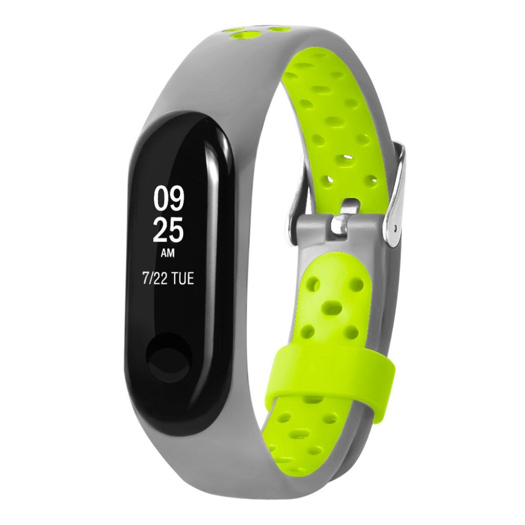 Vildt sejt Xiaomi Mi Smart Band 4 Silikone Rem - Sølv#serie_4