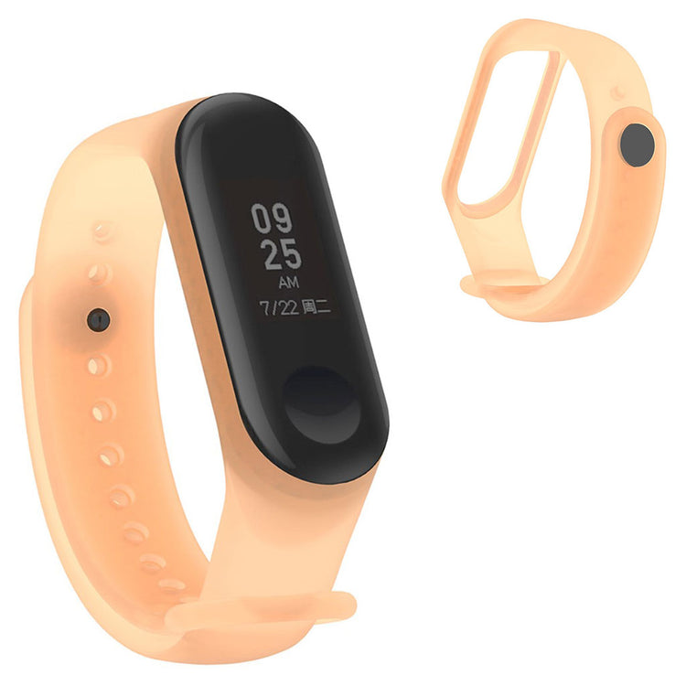 Kønt Xiaomi Mi Smart Band 4 / Xiaomi Mi Band 3 Silikone Rem - Orange#serie_5