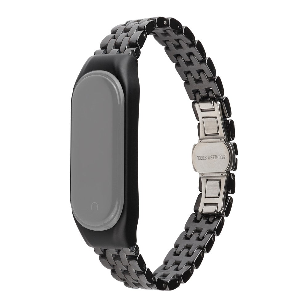 Elegant Xiaomi Mi Smart Band 4 / Xiaomi Mi Band 3 Metal Rem - Sort#serie_3