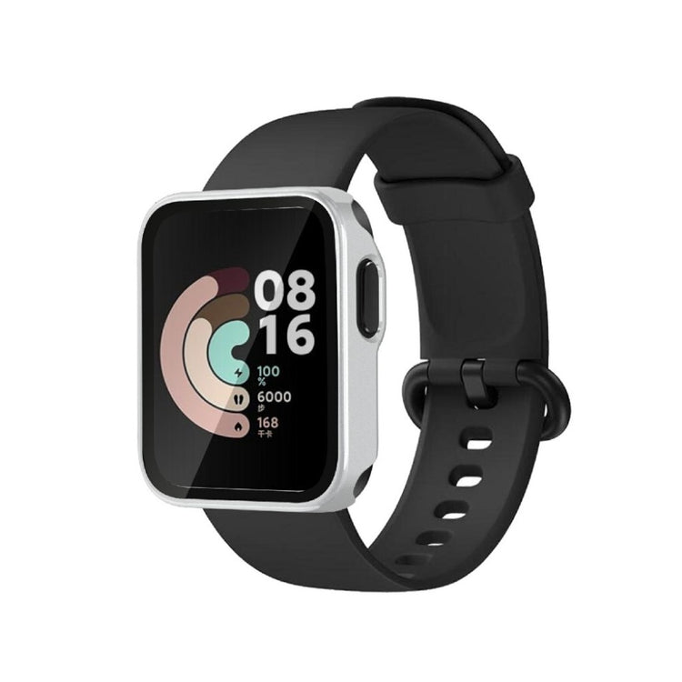 Rigtigt Fed Xiaomi Redmi Watch Silikone og Glas Cover - Sølv#serie_4