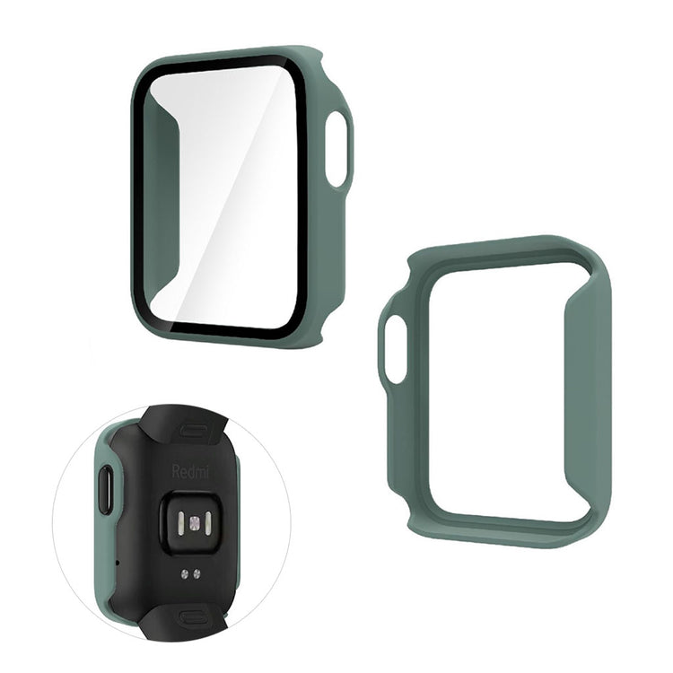 Rigtigt Fed Xiaomi Redmi Watch Silikone og Glas Cover - Grøn#serie_5