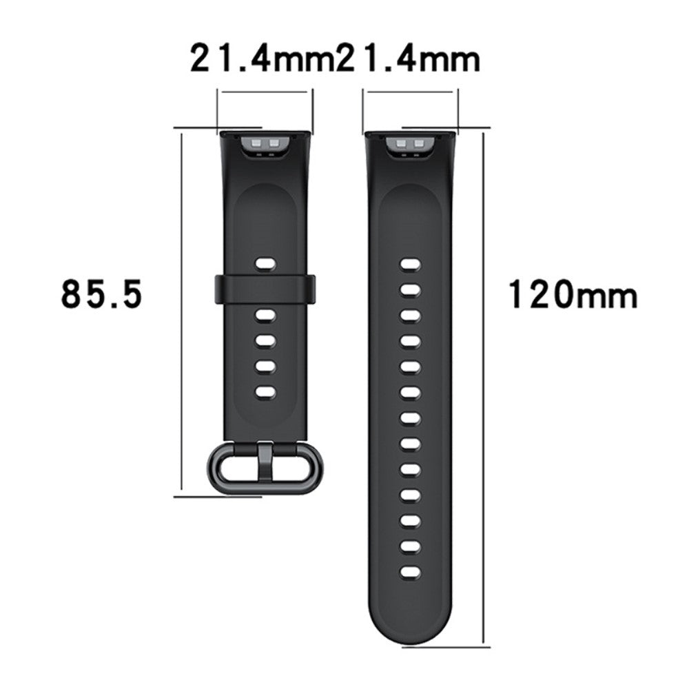 Stilfuld Xiaomi Redmi Watch Silikone Urrem - Sort#serie_3