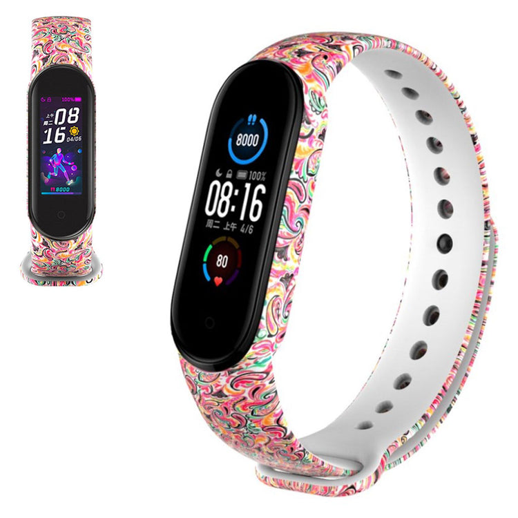 Super kønt Xiaomi Mi Band 5 Silikone Rem - Flerfarvet#serie_11