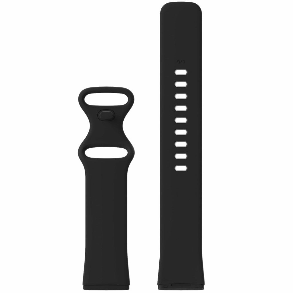 Helt vildt kønt Fitbit Versa 3 / Fitbit Sense Silikone Rem - Størrelse: S - Sort#serie_1