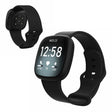 Fast Fitbit Versa 3 / Fitbit Sense Mjukplast Armband - Storlek: S