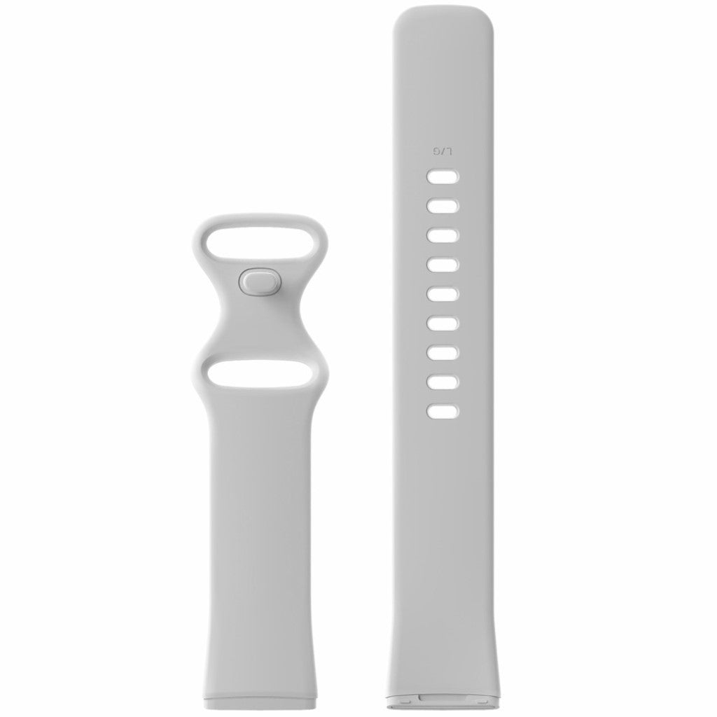 Helt vildt kønt Fitbit Versa 3 / Fitbit Sense Silikone Rem - Størrelse: S - Hvid#serie_5