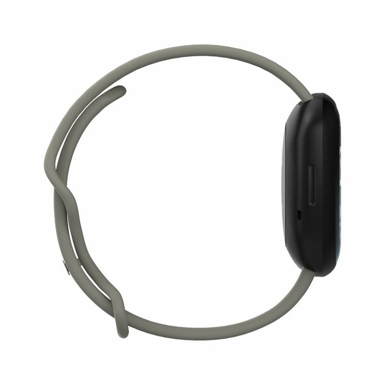 Helt vildt sejt Fitbit Versa 3 / Fitbit Sense Silikone Rem - Størrelse: L - Sølv#serie_2