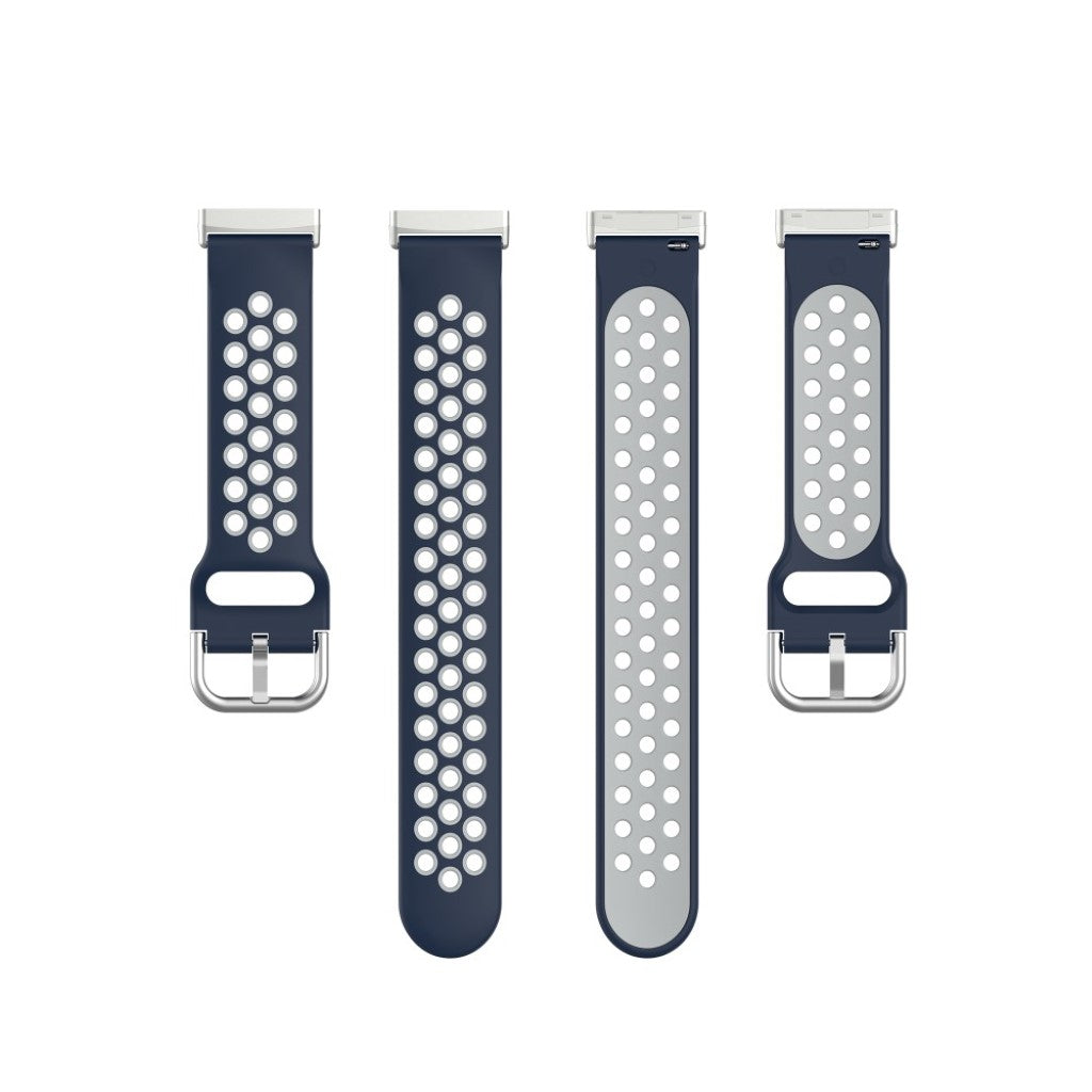 Rigtigt nydelig Fitbit Versa 3 / Fitbit Sense Silikone Rem - Blå#serie_6