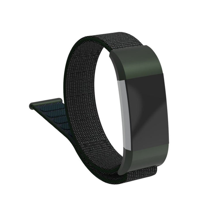 Smuk Fitbit Charge 2 Nylon Rem - Grøn#serie_2