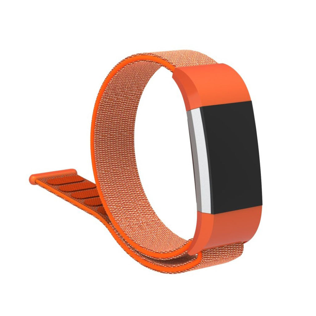 Smuk Fitbit Charge 2 Nylon Rem - Orange#serie_4