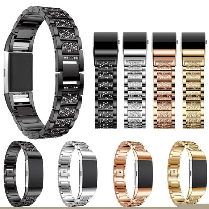 Meget flot Fitbit Charge 2 Metal Rem - Sølv#serie_2