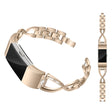 Häftigt Fitbit Charge 2 Metall och Strass Armband