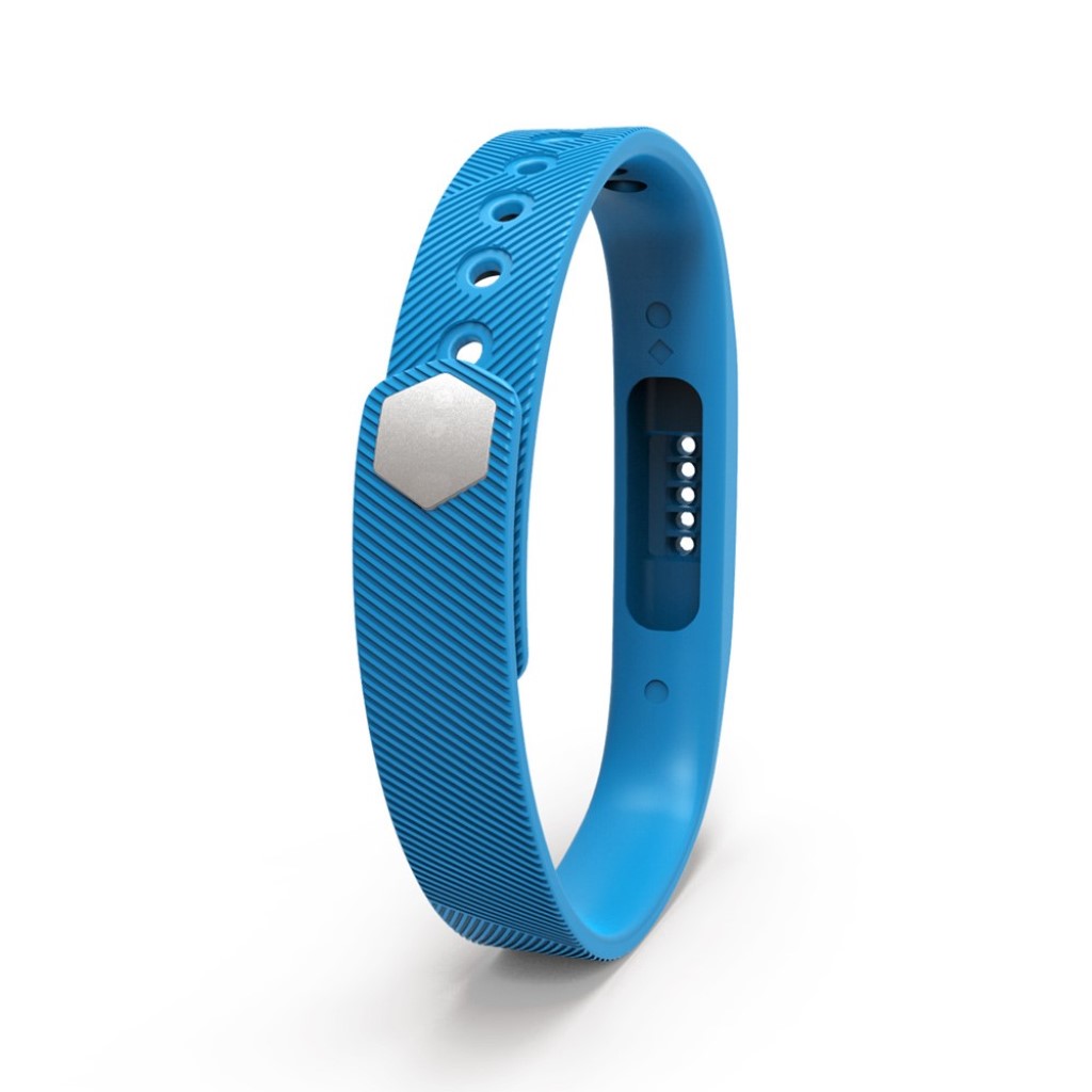 Super fint Fitbit Flex 2 Silikone Rem - Blå#serie_5