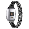 Riktigt snyggt Fitbit Versa Metall och Strass Armband