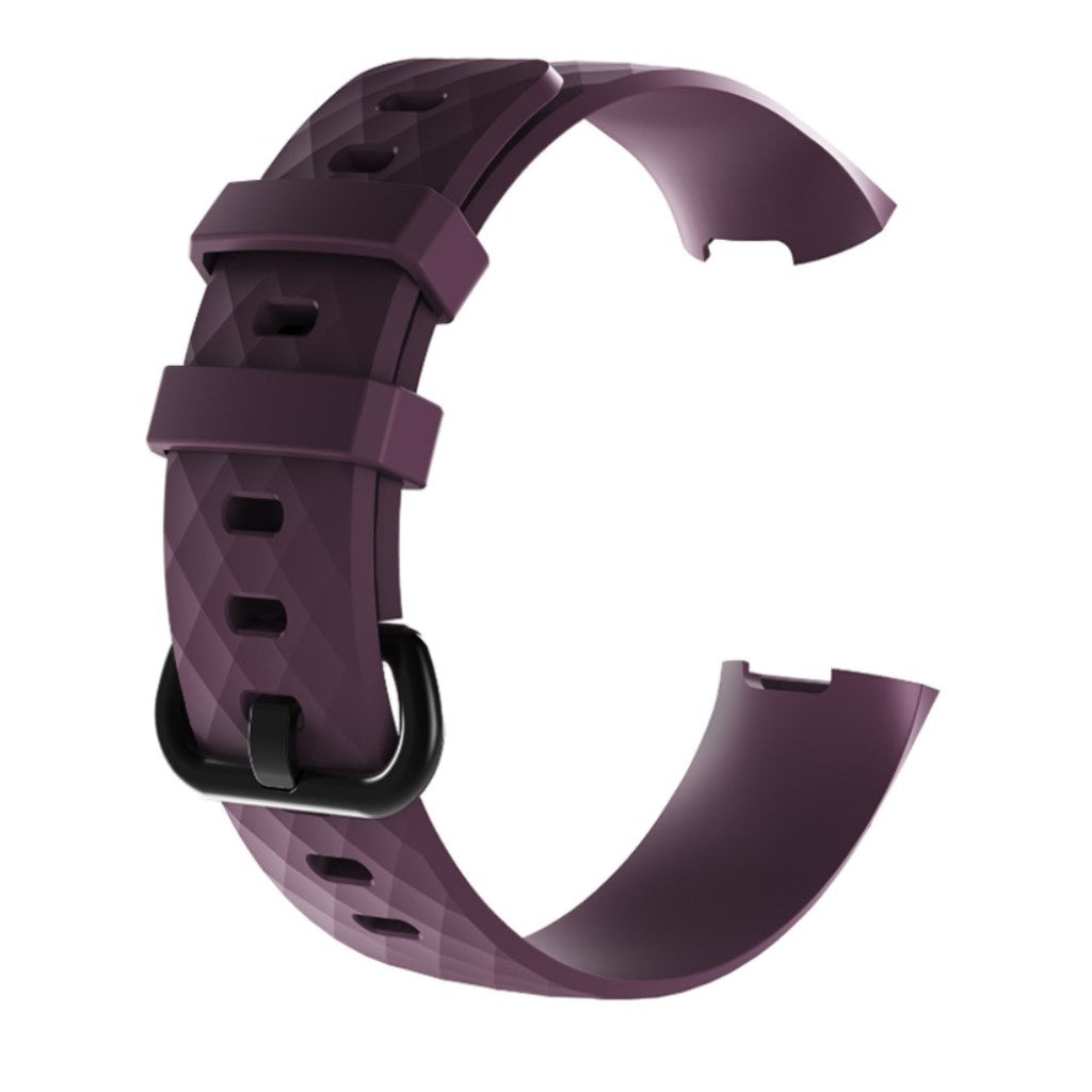 Fremragende Fitbit Charge 3 Silikone Rem - Lilla#serie_1