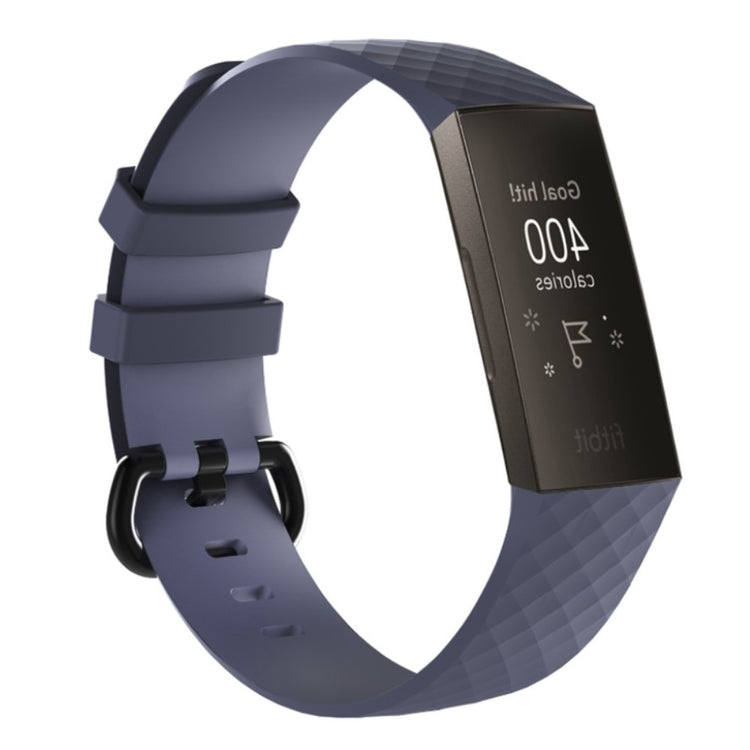 Fremragende Fitbit Charge 3 Silikone Rem - Blå#serie_10