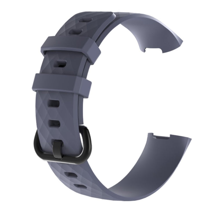 Fremragende Fitbit Charge 3 Silikone Rem - Blå#serie_10