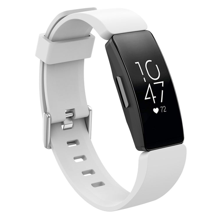 Rigtigt godt Fitbit Inspire Silikone Rem - Hvid#serie_2