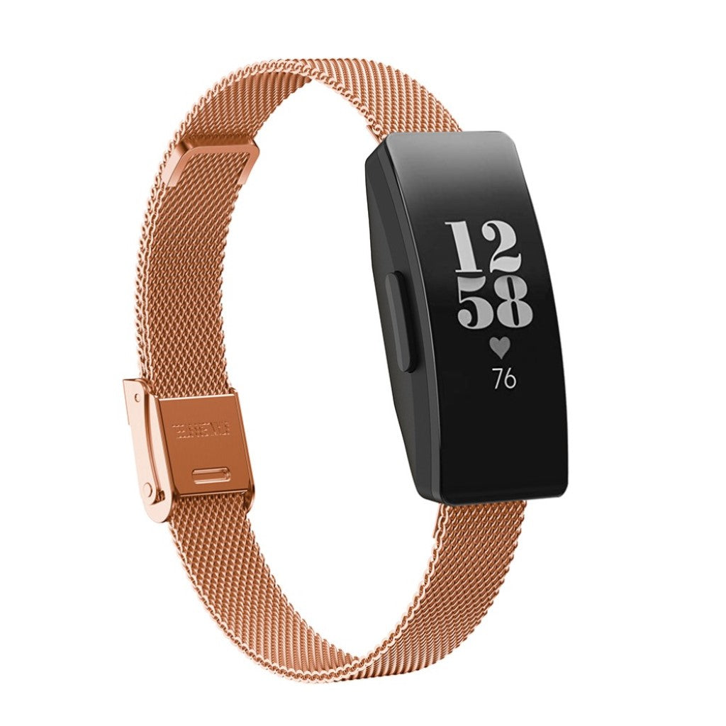 Helt vildt fint Fitbit Inspire Metal Rem - Pink#serie_2