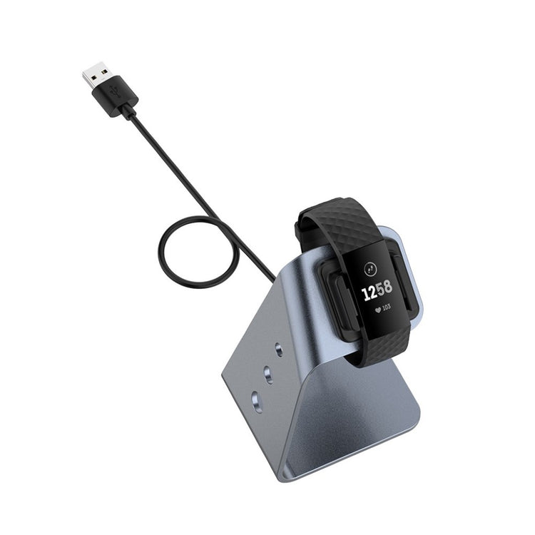 Metal Fitbit Versa 3 / Fitbit Sense Ladestation - Sølv#serie_1