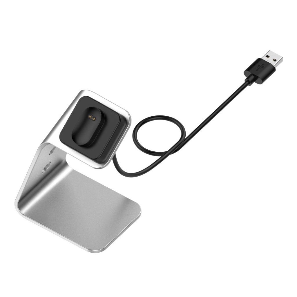 Metal Fitbit Ace 2 / Fitbit Inspire Ladestation - Sølv#serie_1