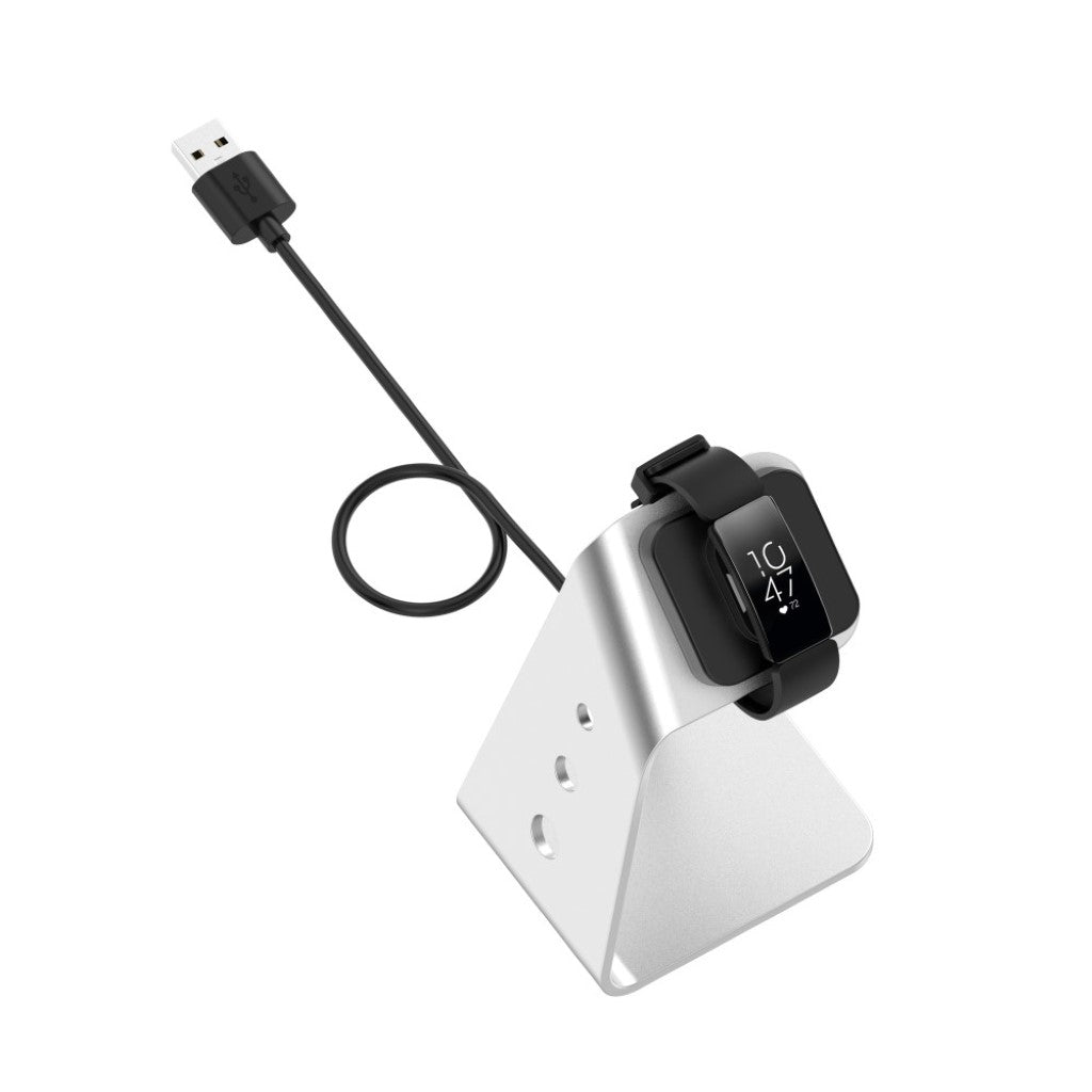 Metal Fitbit Ace 2 / Fitbit Inspire Ladestation - Sølv#serie_1