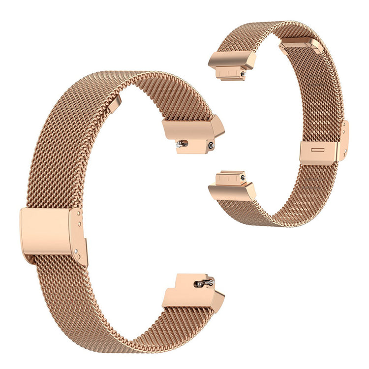 Helt vildt rart Fitbit Ace 2 / Fitbit Inspire Metal Rem - Størrelse: L - Pink#serie_3